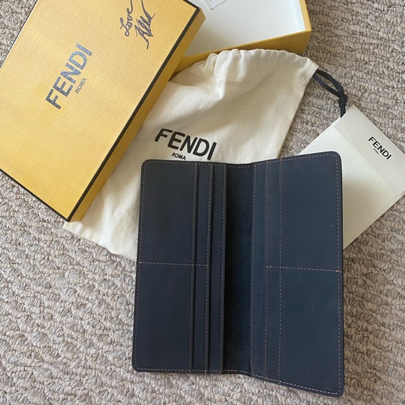 FENDI LARGE LONG BIFOLD WALLET - Picture 1 of 8